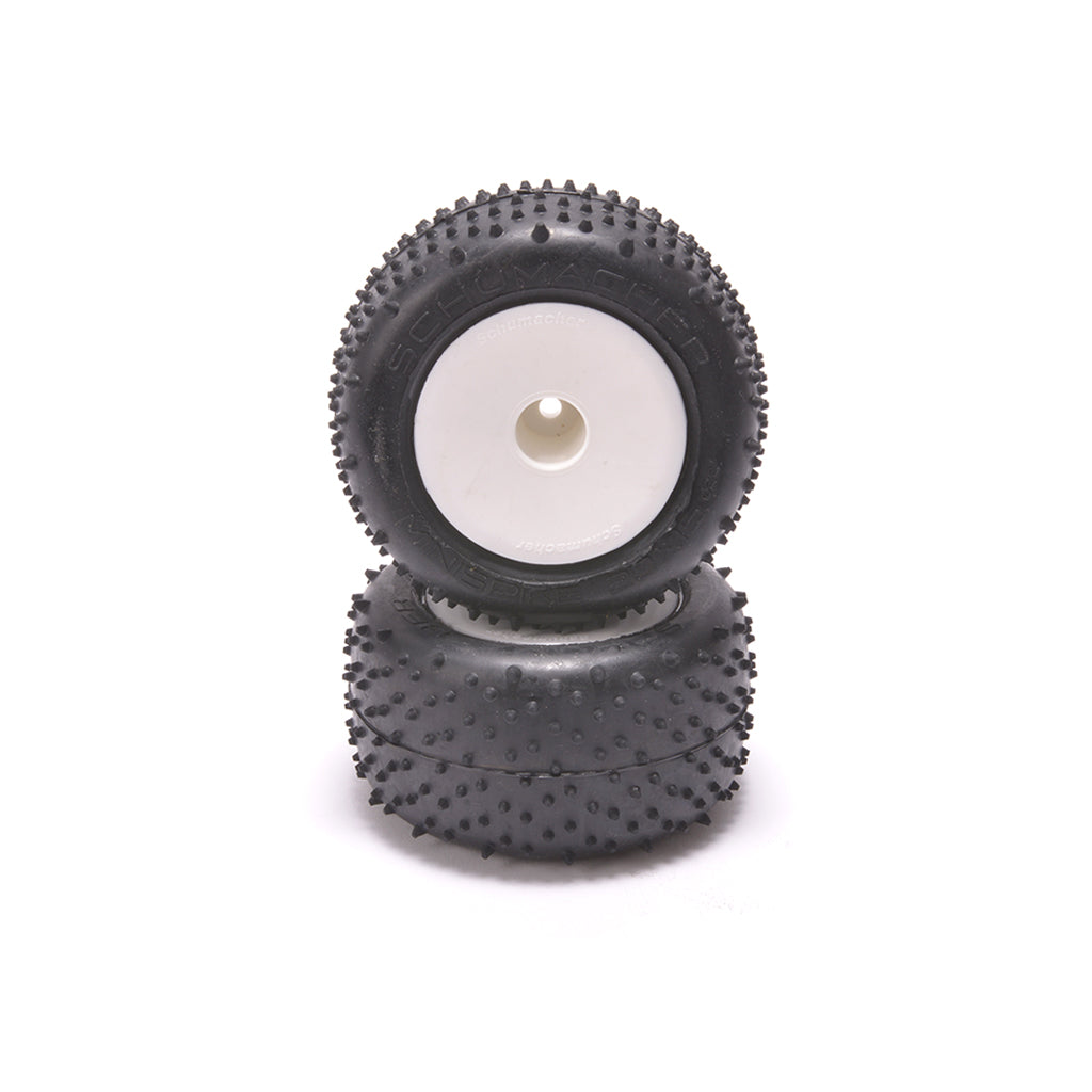 Mini Spike-Silver-Truck Tyre - Pre-Glued  pr